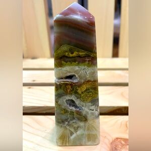 Pink Banded Calcite Tower